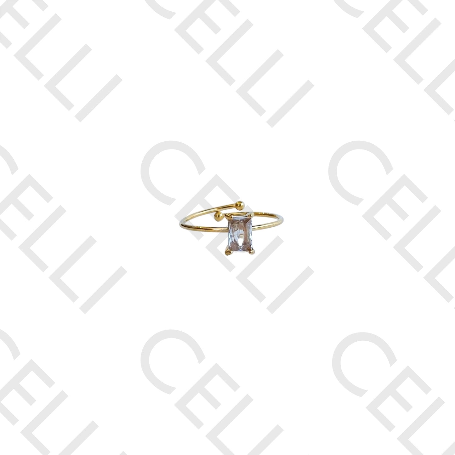 Steel Ring - Bright Rectangular