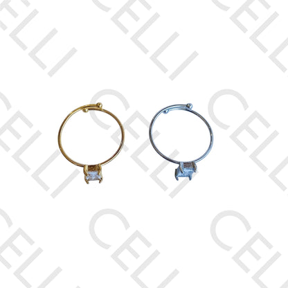 Steel Ring - Bright Rectangular