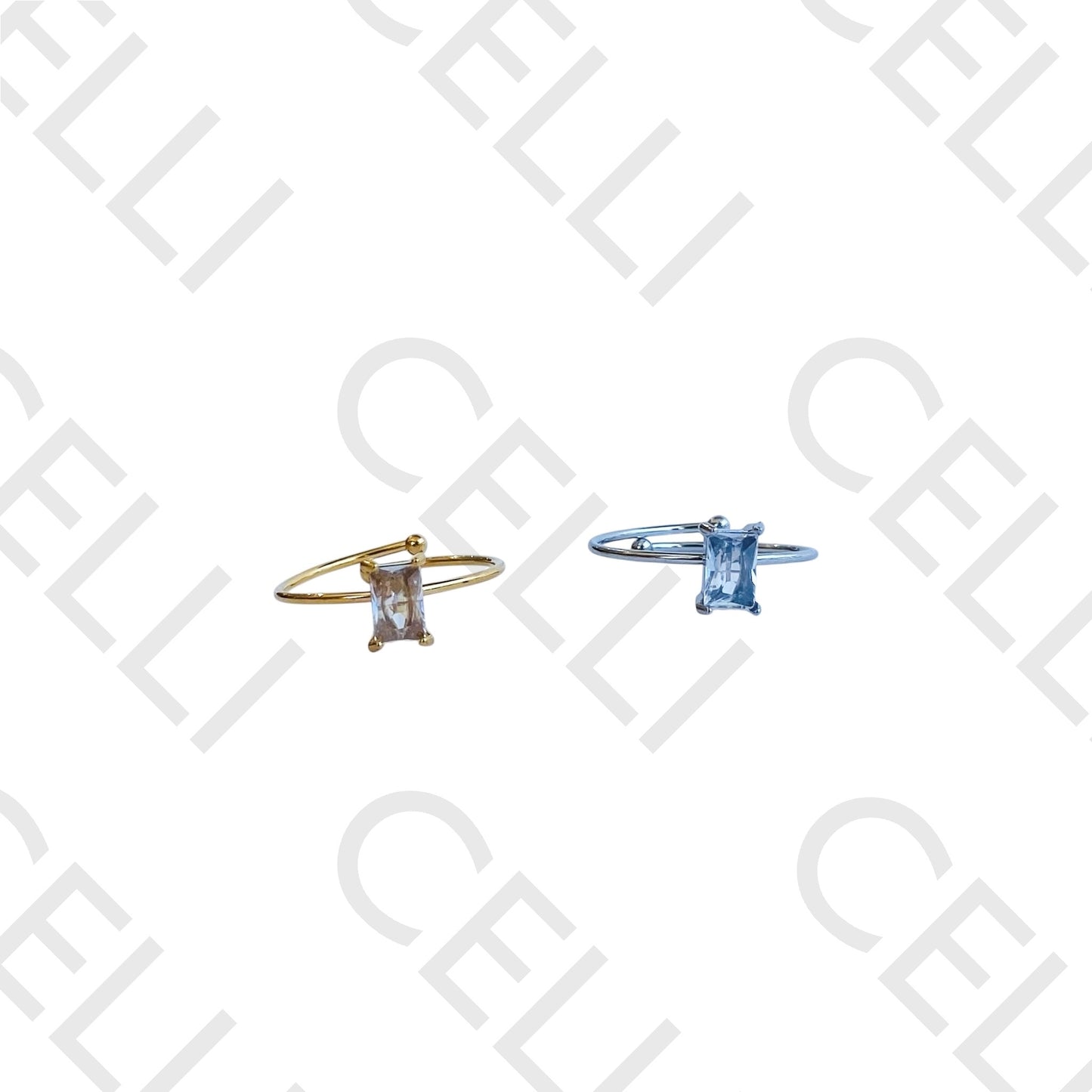 Steel Ring - Bright Rectangular