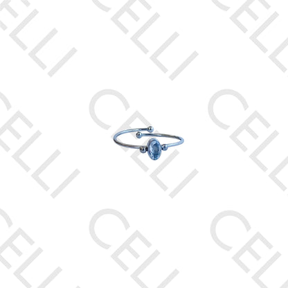 Anel de Aço - brilhante oval