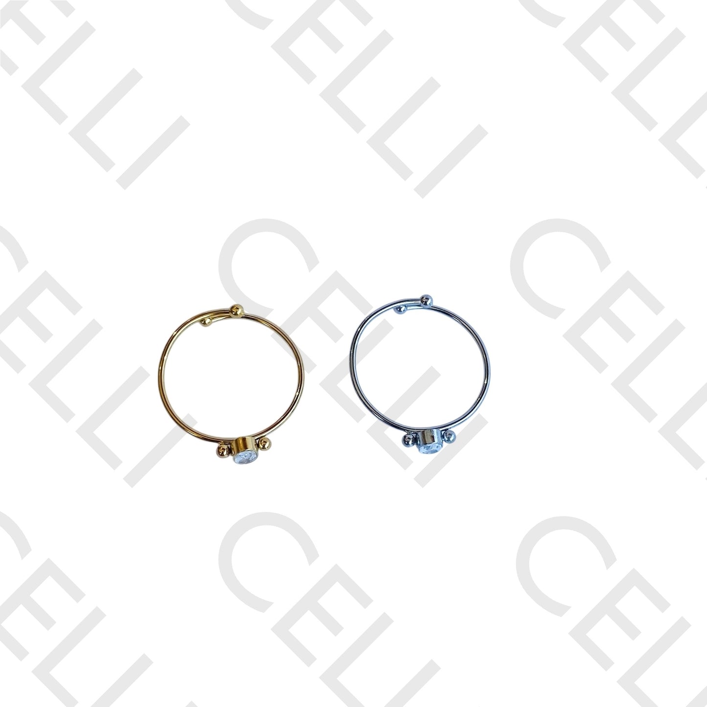 Anel de Aço - brilhante oval