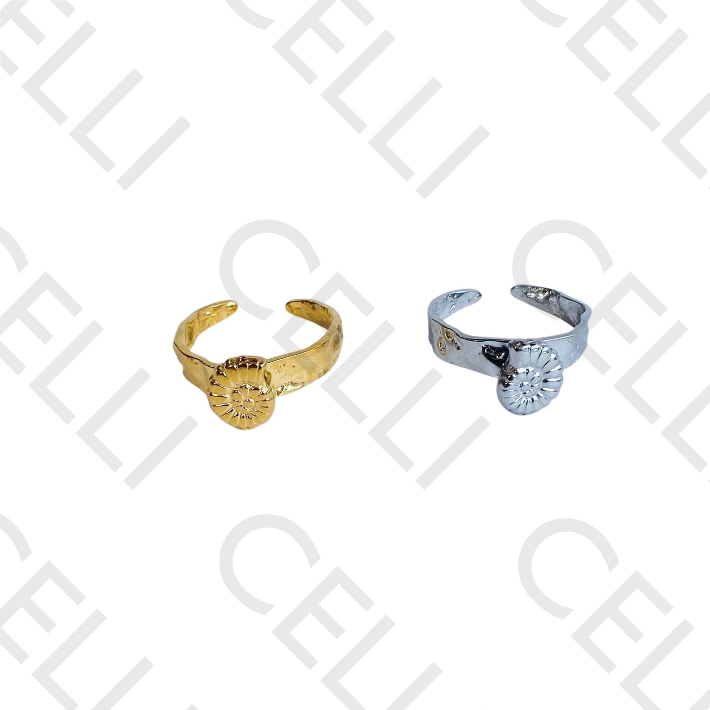 Anel de Aço - búzio caracol