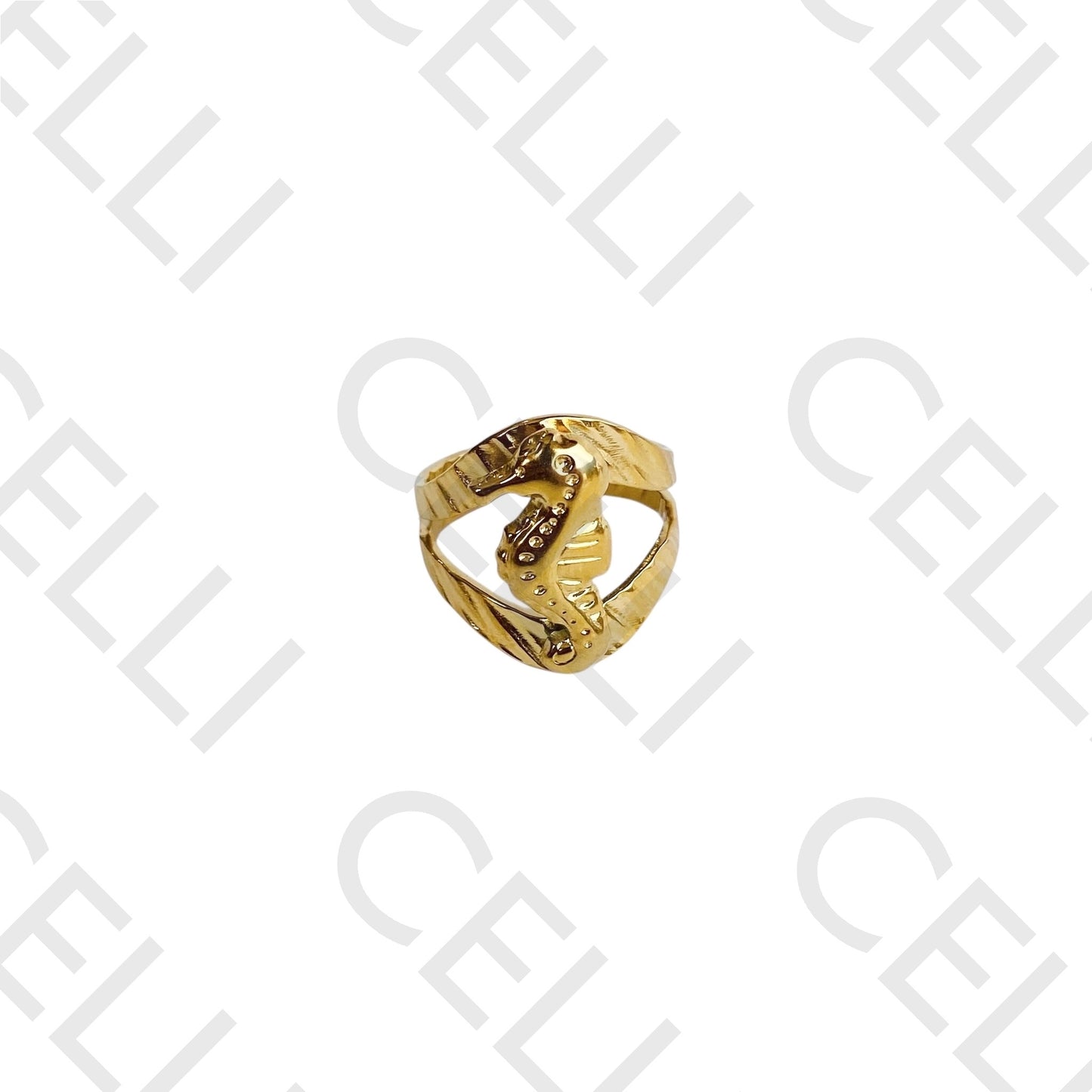 Steel Ring - Seahorse