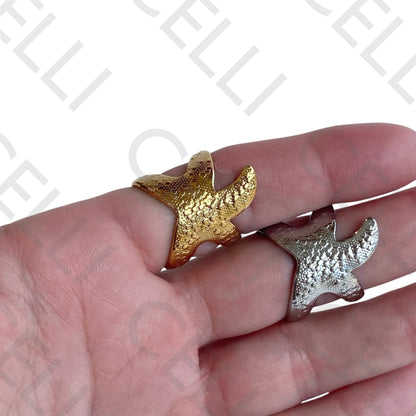 Steel Ring - Large Starfish