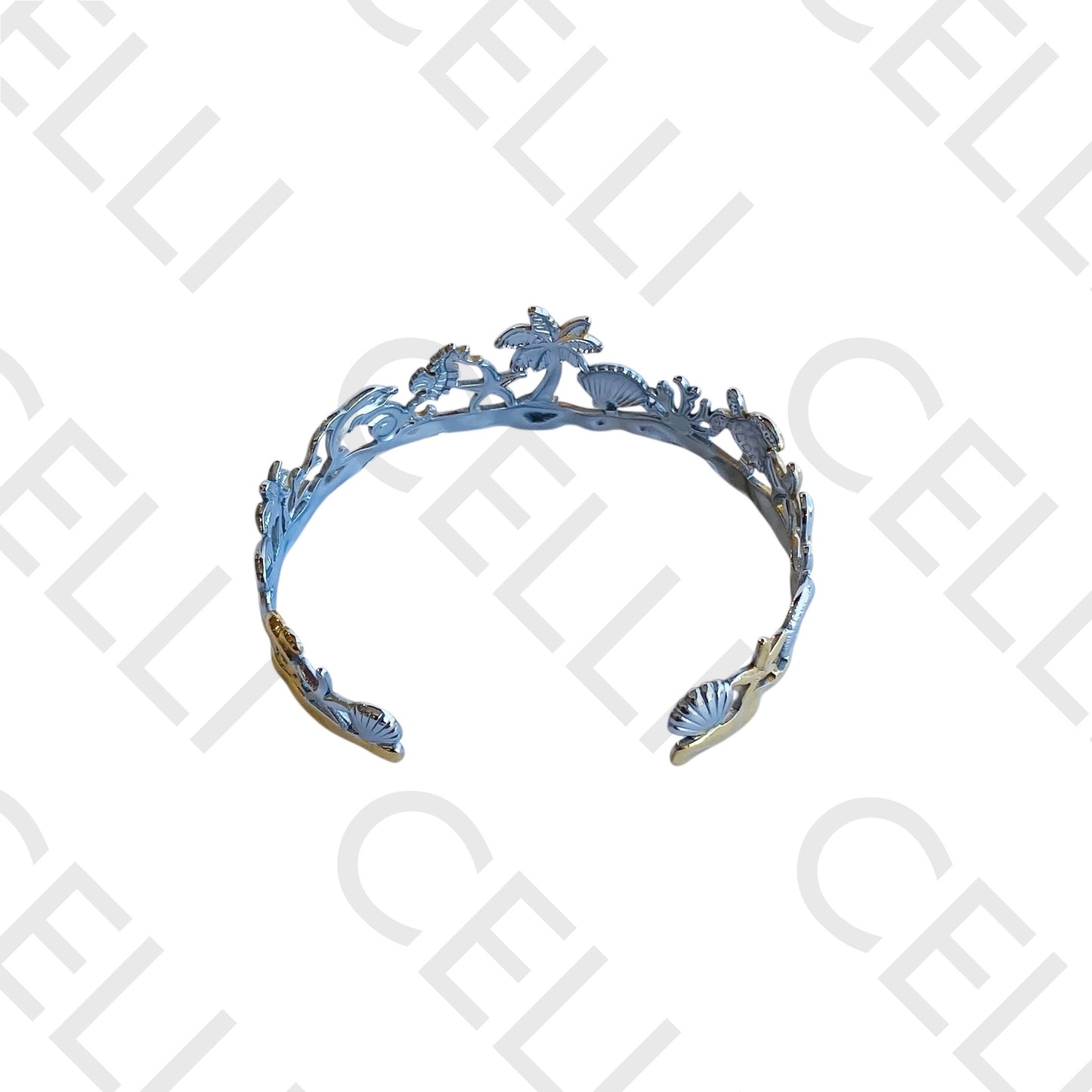 Adjustable Steel Bracelet/Ring - Beach Elements