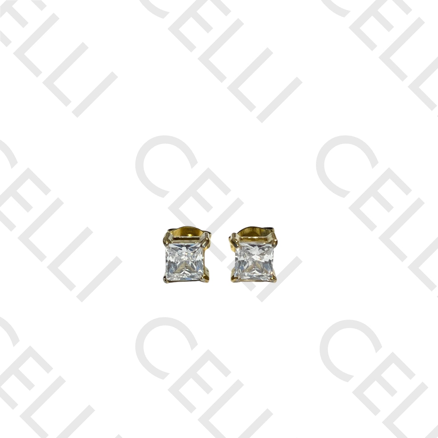 Salto de acero - cuadrado brillante