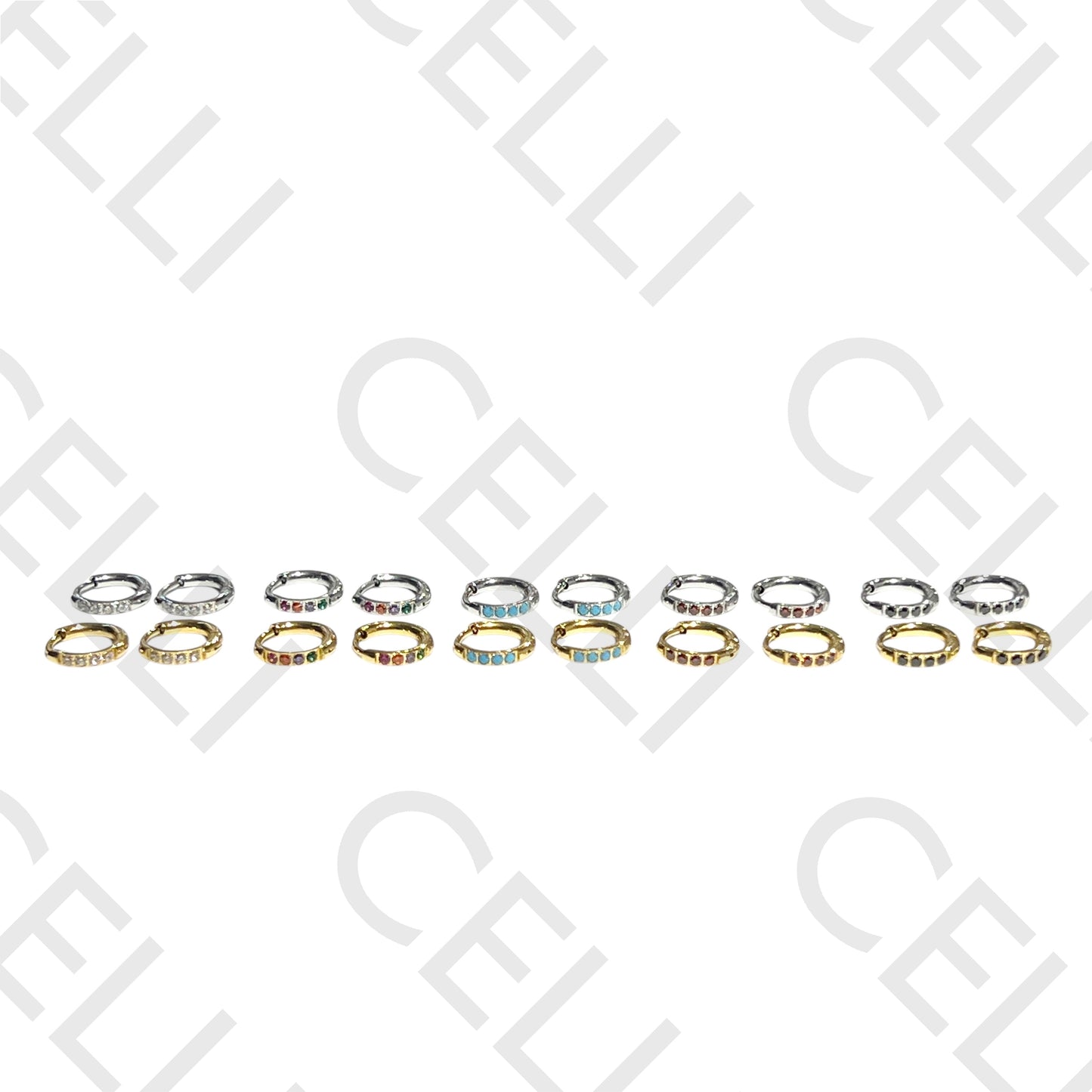 Salto de acero - argollas mini 1.6x10mm