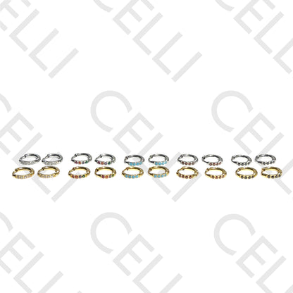 Salto de acero - argollas mini 1.6x10mm