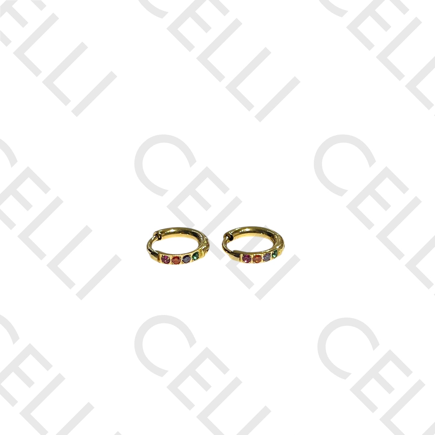 Salto de acero - argollas mini 1.6x10mm