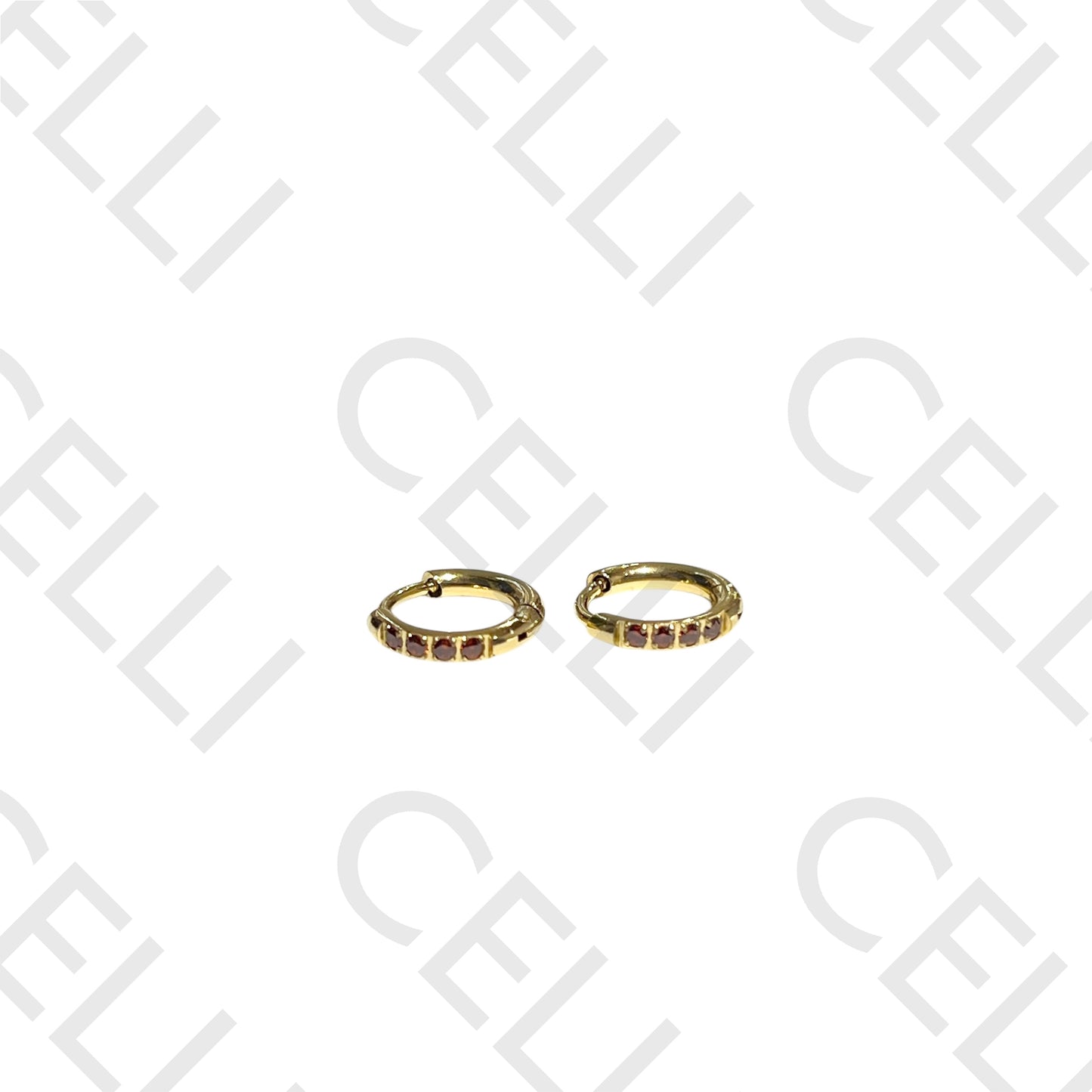 Salto de acero - argollas mini 1.6x10mm