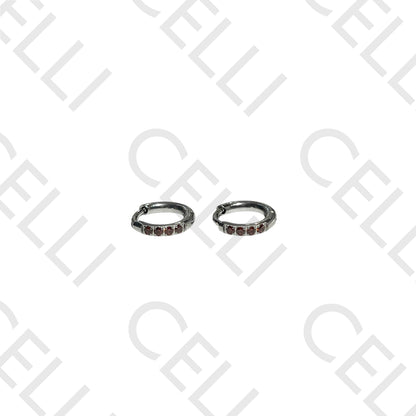 Salto de acero - argollas mini 1.6x10mm