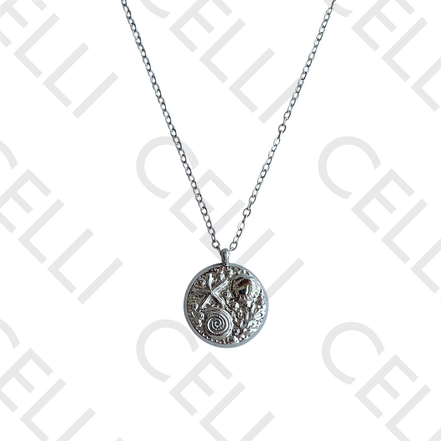 钢制项链 - 海洋元素