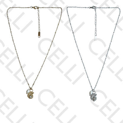 不锈钢项链 - 海螺贝壳