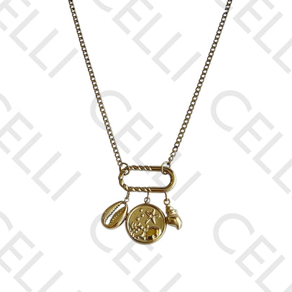 Colar de aço - elementos do mar