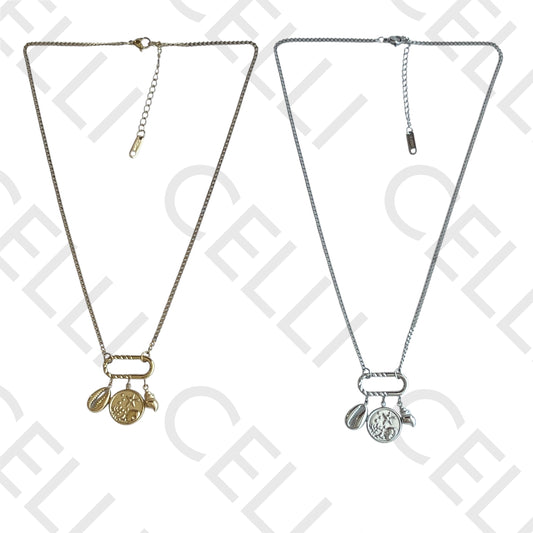 Colar de aço - elementos do mar