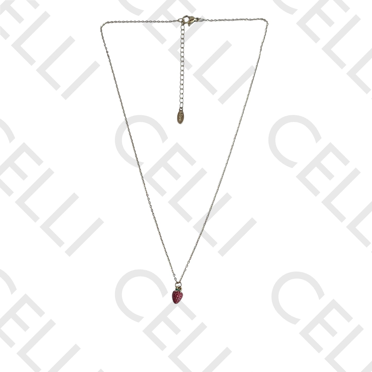 钢制项链 - 迷你草莓