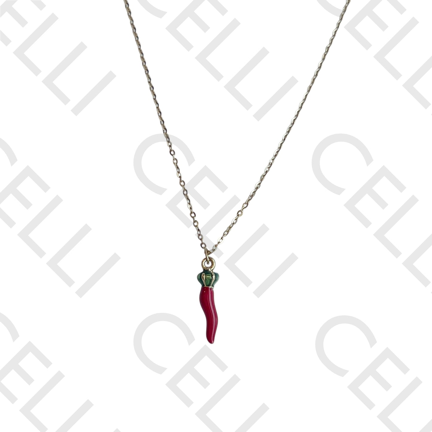 钢制项链 - 辣椒