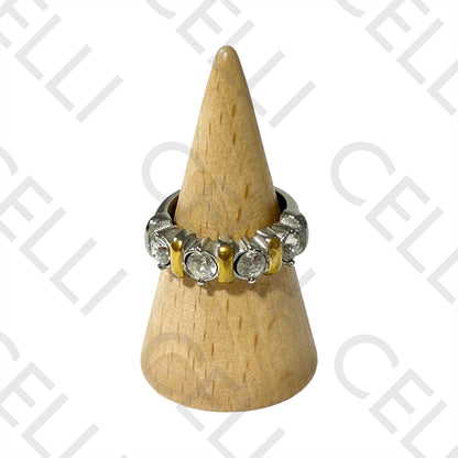 Anillo de acero (doble color)