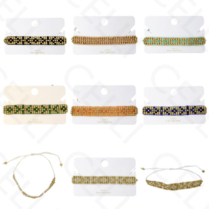 Pulseira de aço - bolas de aço e pedras naturais