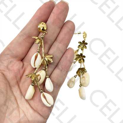 不锈钢耳环 - 海螺