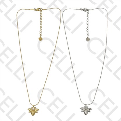 Steel Necklace - Bee