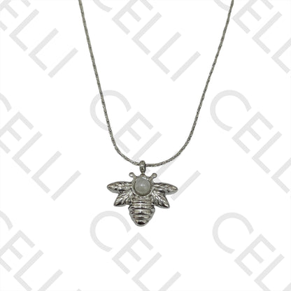 Steel Necklace - Bee
