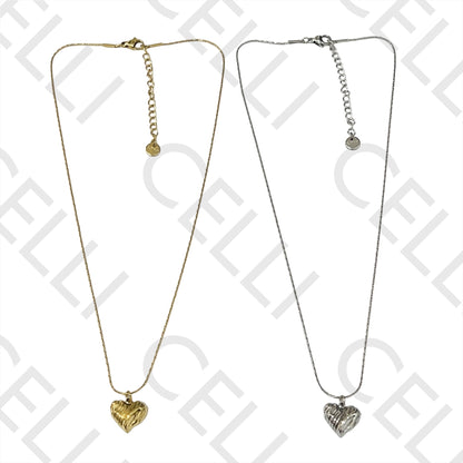 Steel Necklace - Heart