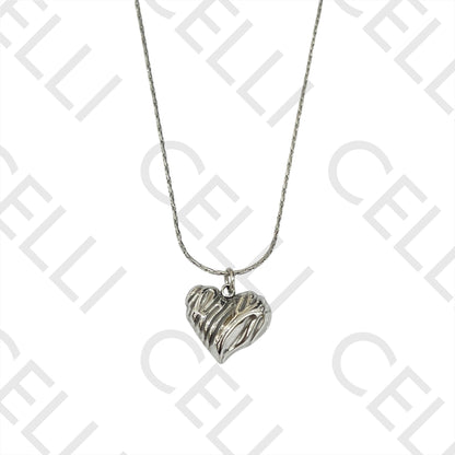 Steel Necklace - Heart