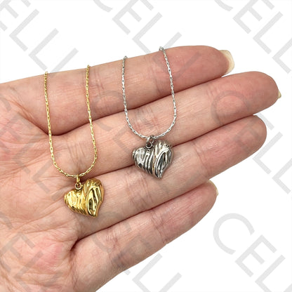 Steel Necklace - Heart
