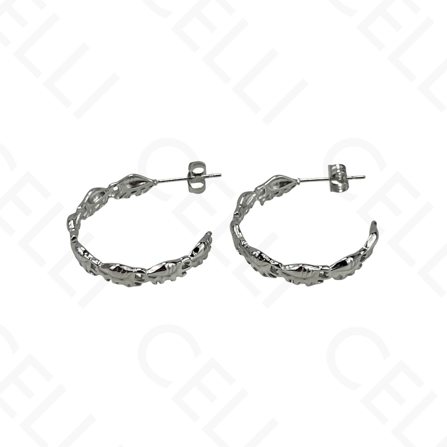 Steel Earring - Resin Shell