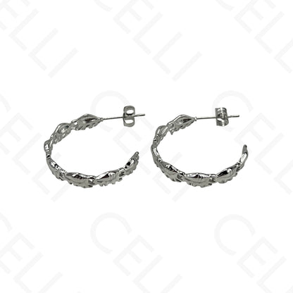 Steel Earring - Resin Shell