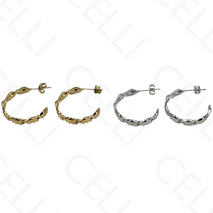 Steel Earring - Resin Shell
