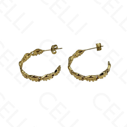 Steel Earring - Resin Shell
