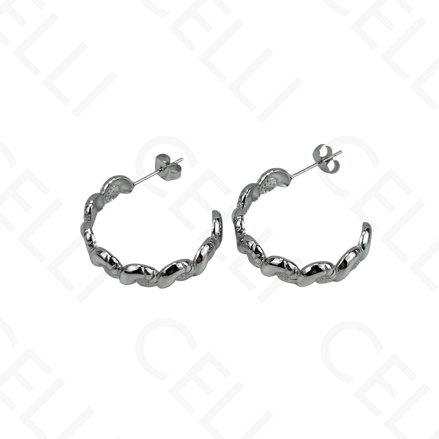 Steel Earring - Resin Shell