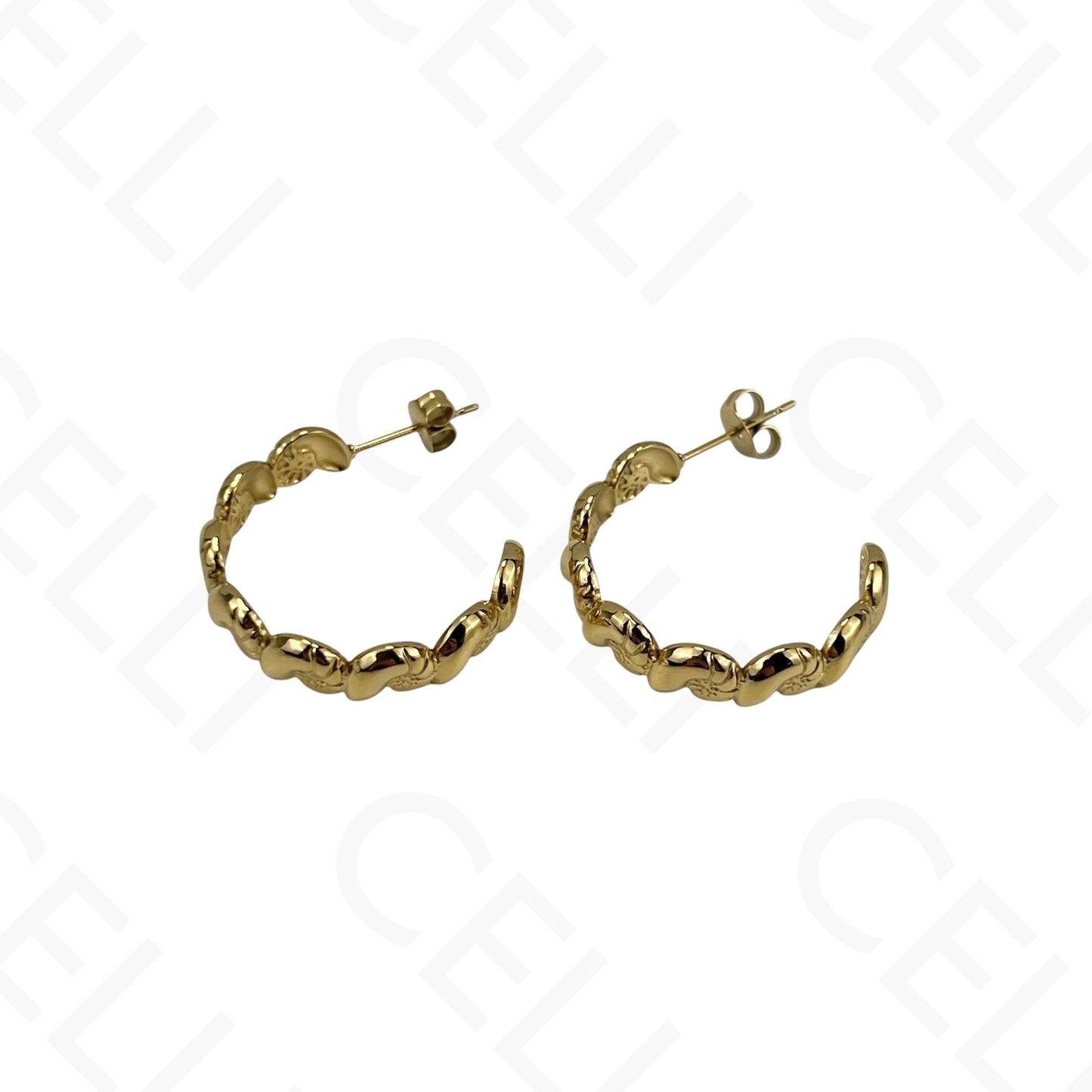 Steel Earring - Resin Shell