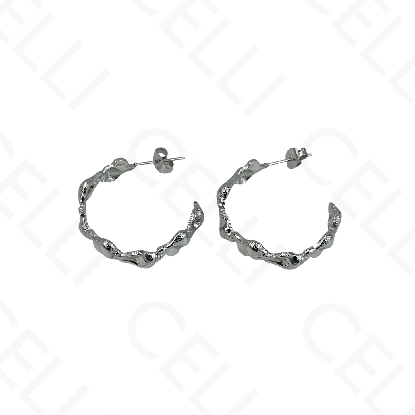 Steel Earring - Resin Shell
