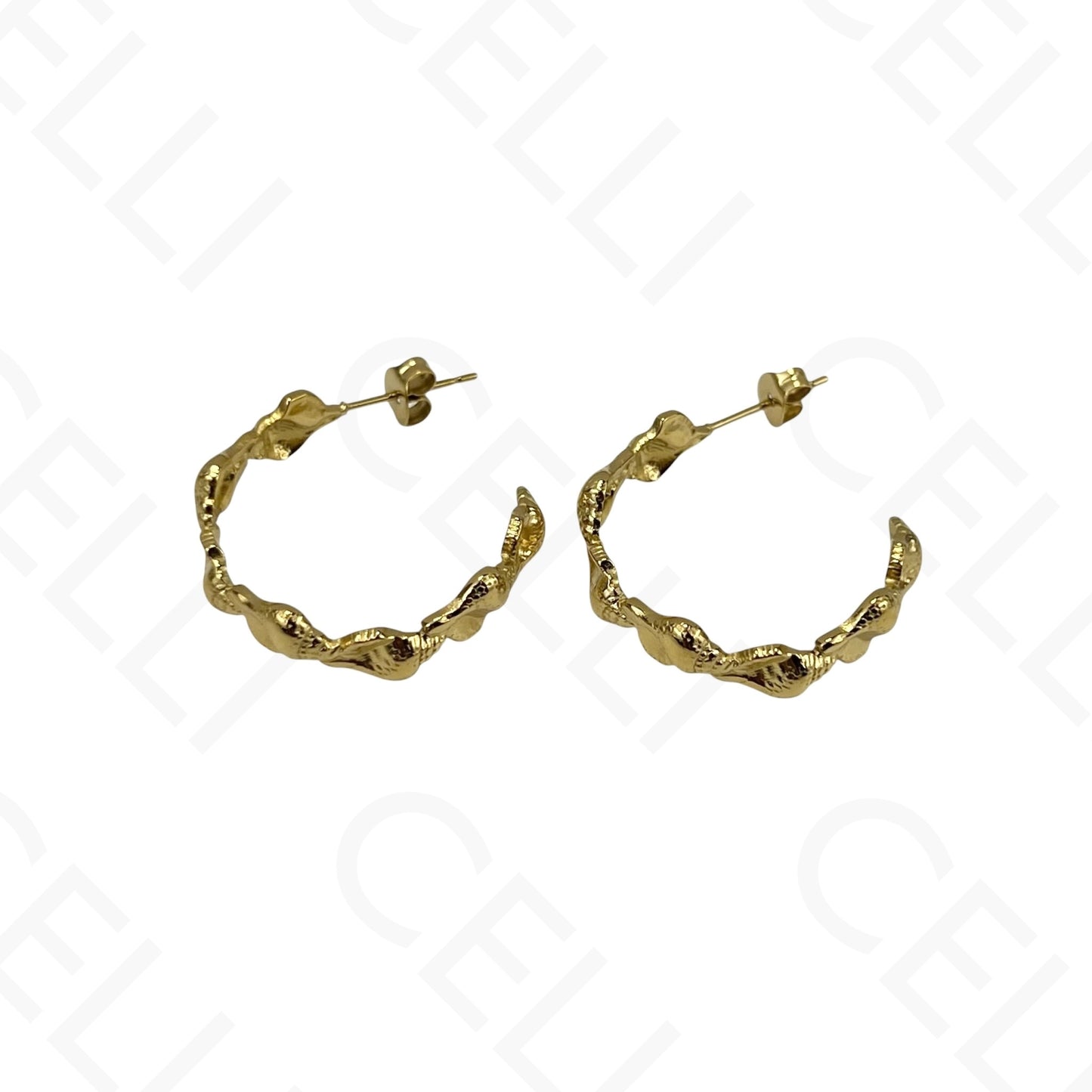 Steel Earring - Resin Shell