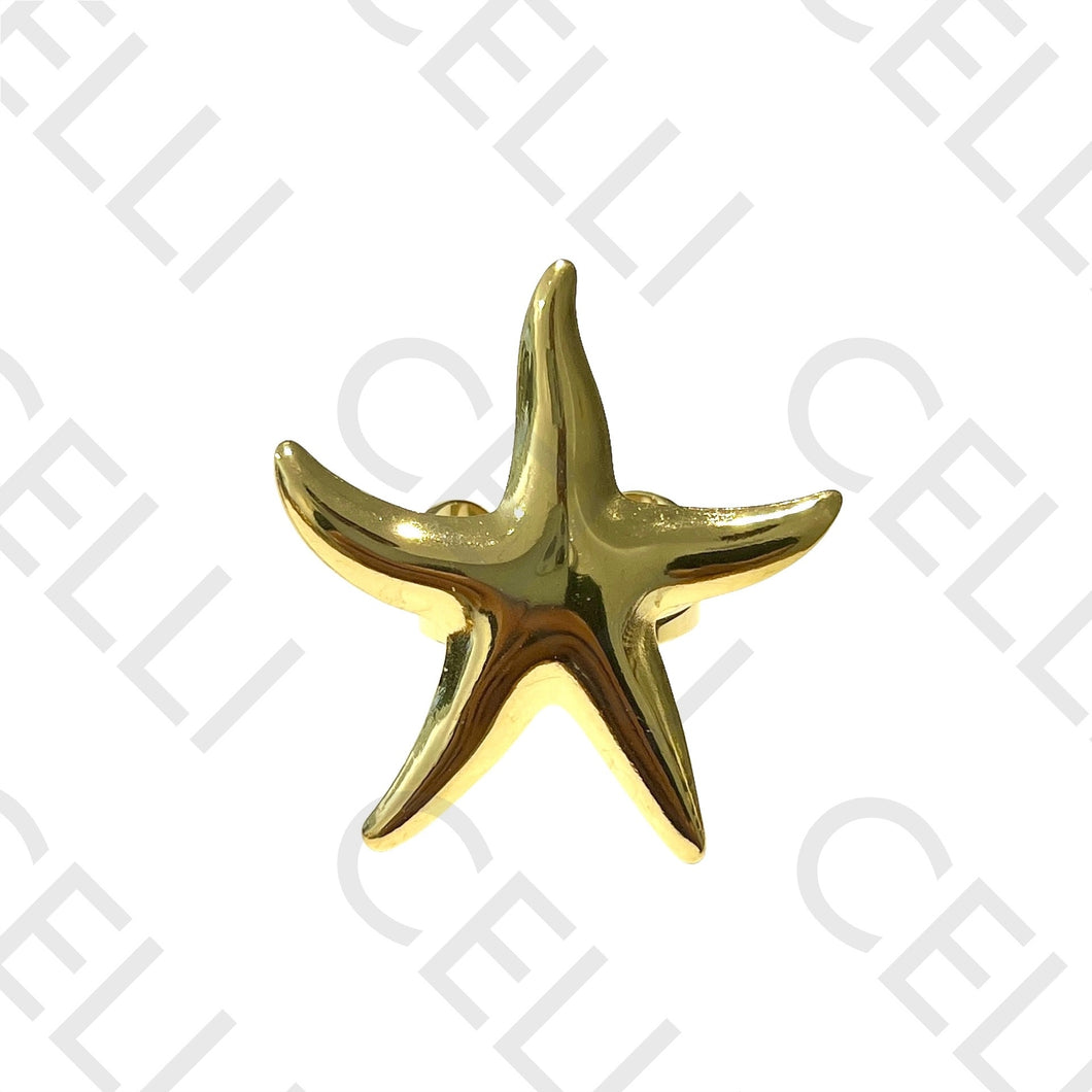 Anillo de acero - estrella de mar