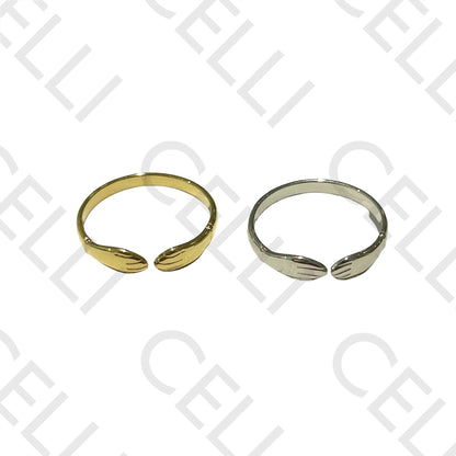 Steel Ring - two hands