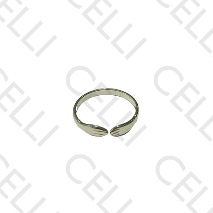 Steel Ring - two hands