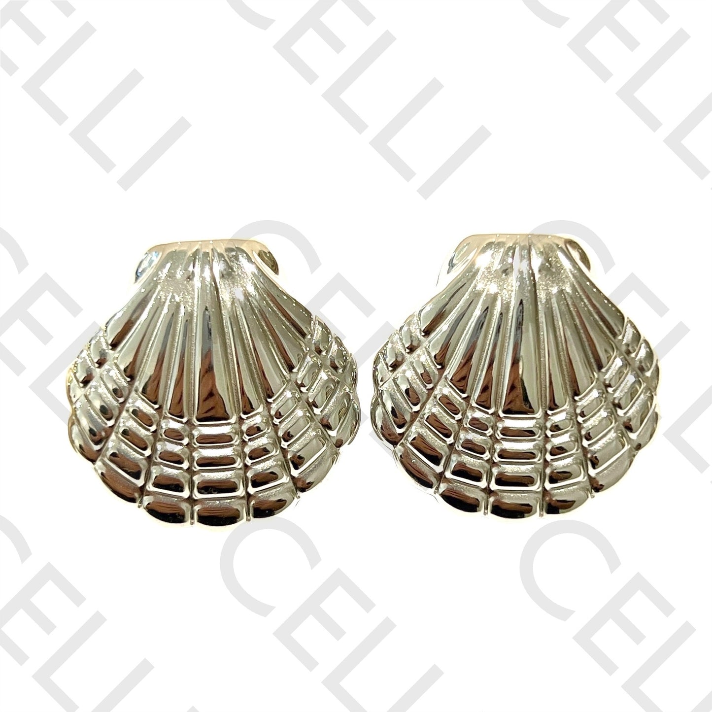 Pendiente de acero - concha