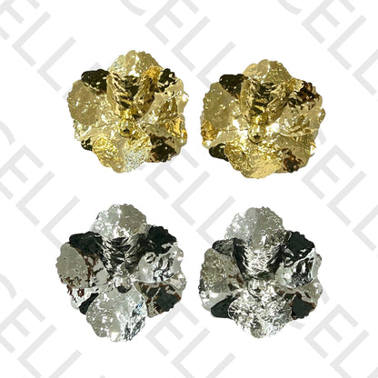 Brinco de Aço - flor grande