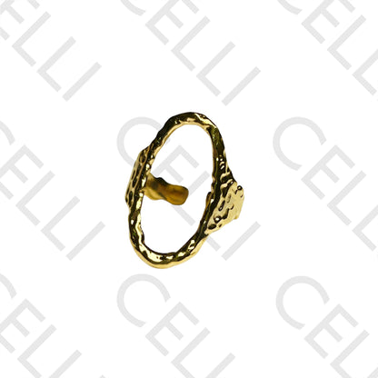 Steel Ring - Detailed Oval