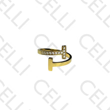 Cargar imagen en el visor de la galería, Anillo de Acero (fino) - TT con diamantes
