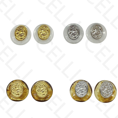 Brinco de aço - com resina