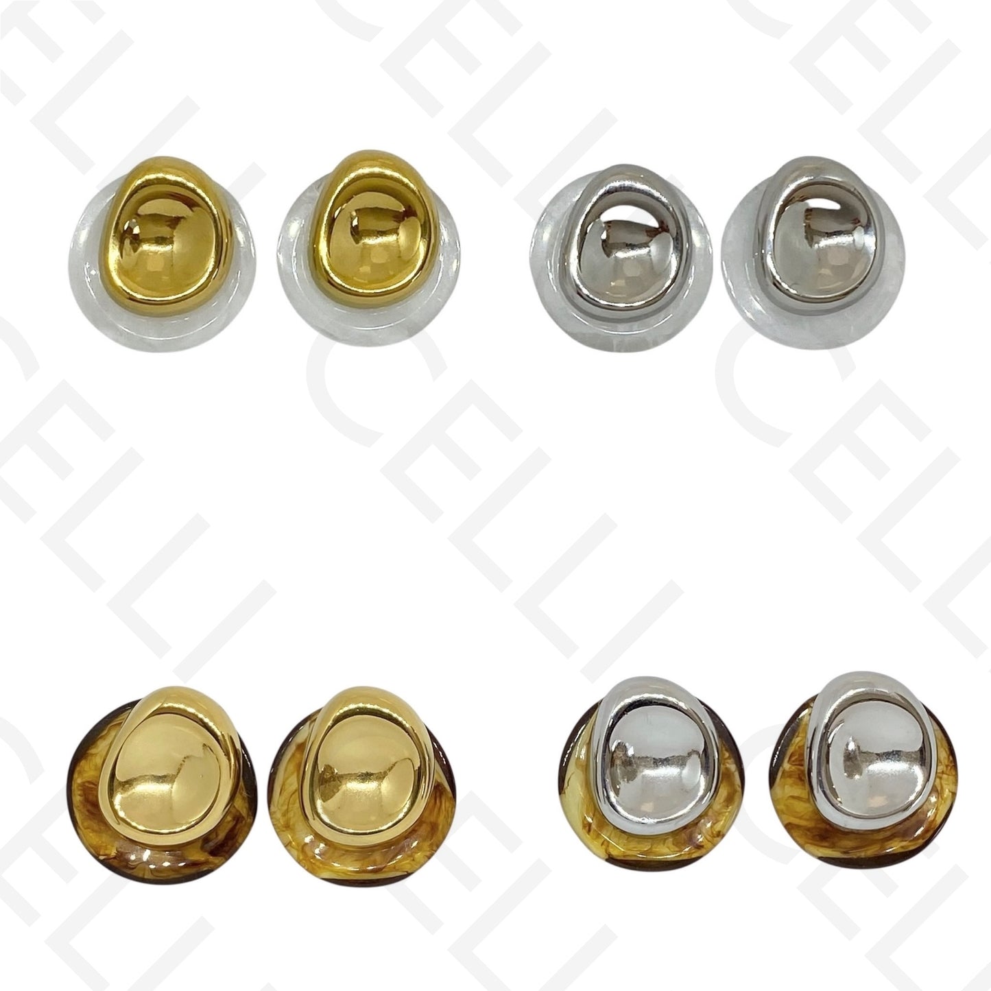 Pendiente de acero - con resina