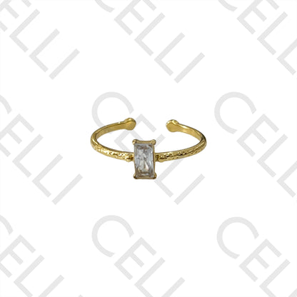 Steel Ring - Bright Rectangular