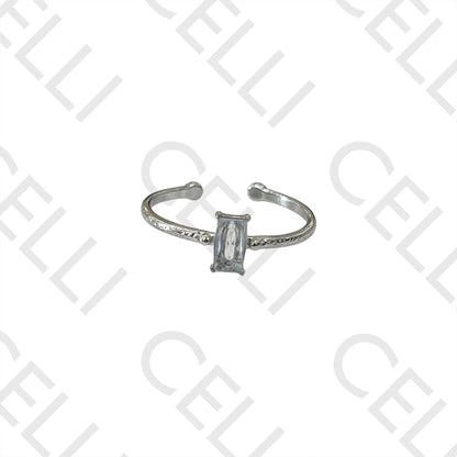 Steel Ring - Bright Rectangular