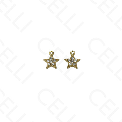 钢制奖章 - 带海星的贝壳 (1个)