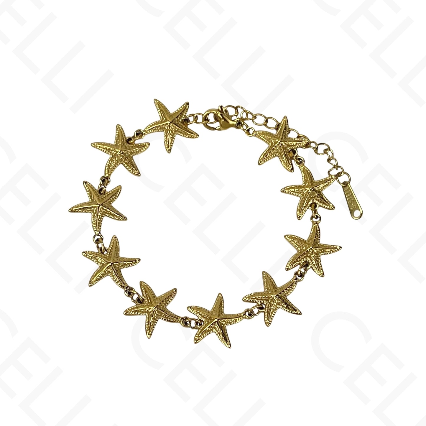 Steel necklace - 7 saint medals